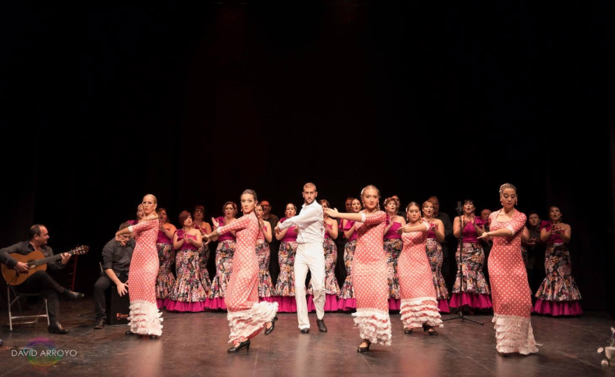 Cuadro flamenco con coro