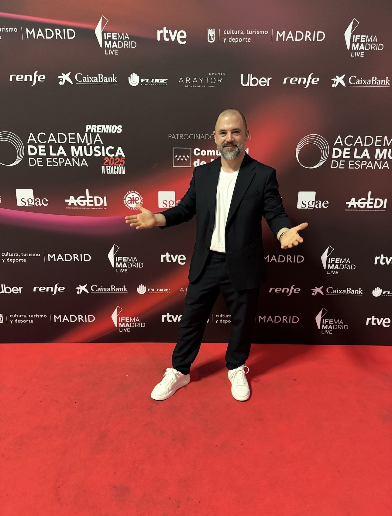 DEAF_HANDS en el photocall de los Premios de la Academia de la Música de España