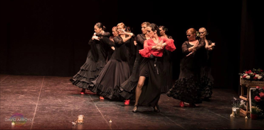 Cuadro flamenco de negro